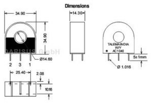 Talema 1010 stromwandler - ac-1010,